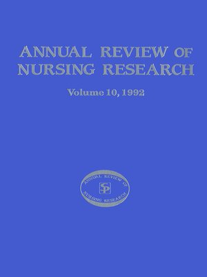 cover image of Annual Review of Nursing Research, Volume 10, 1992